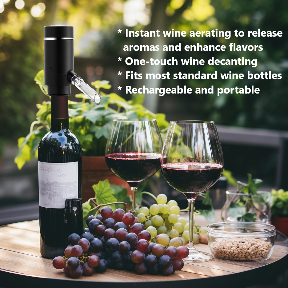 Backyard Elegance Redefined: Elevate Your Parties with Our Electric Wine Aerator!