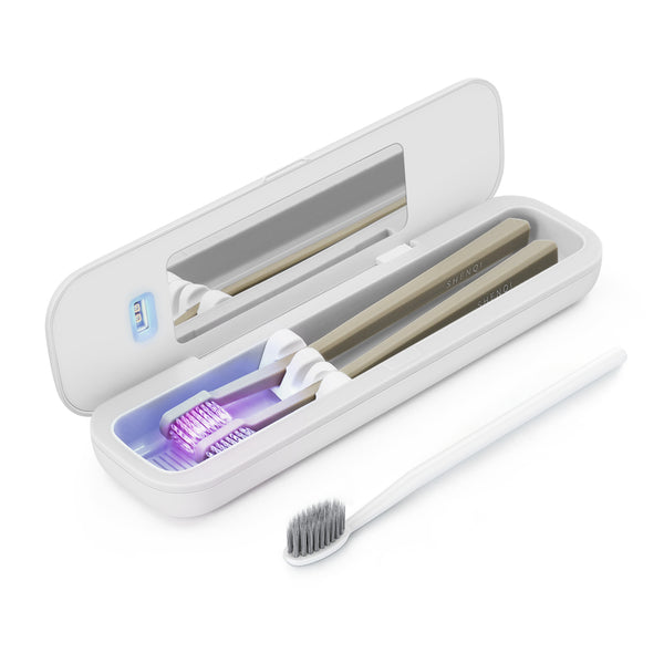 UV Toothbrush Sanitizer, Travel Cutlery Fork and Spoon UV Sanitizer Box