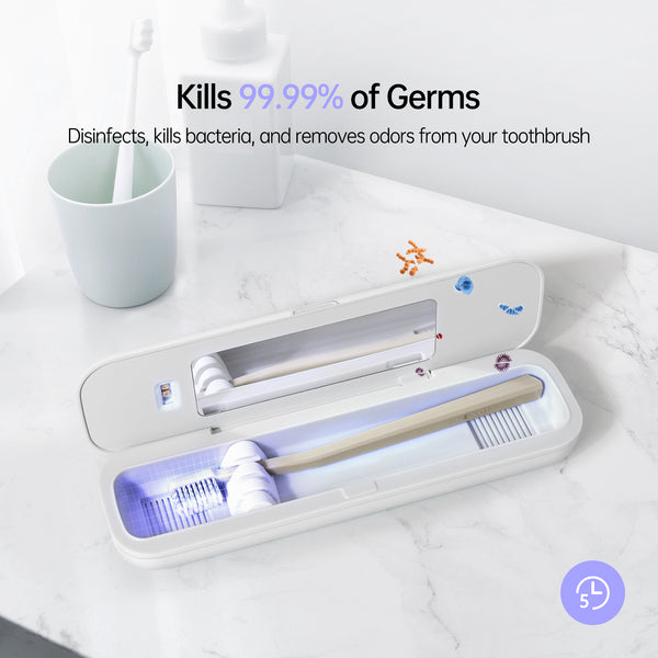 UV Toothbrush Sanitizer, Travel Cutlery Fork and Spoon UV Sanitizer Box