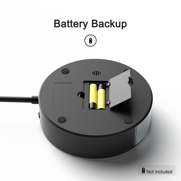 Alarm Clock with USB-A and USB-C Charger and Outlets