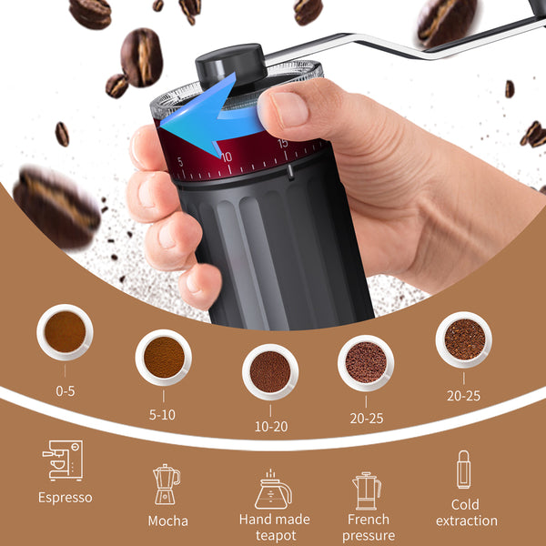 CorporateGiftPro Portable Manual Coffee Bean and Spice Grinder