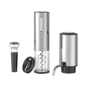 Electric Wine Decanter and Electric Wine Opener, Wine Foil Cutter, and Wine Stopper Vacuum Saver