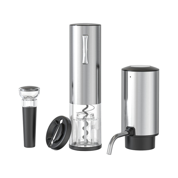 Electric Wine Decanter and Electric Wine Opener, Wine Foil Cutter, and Wine Stopper Vacuum Saver
