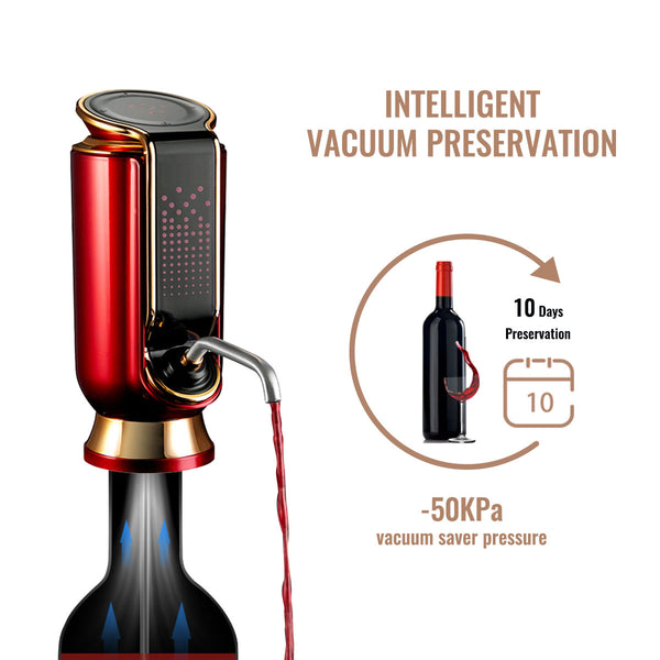 Smart Electric Wine Aerator - Red