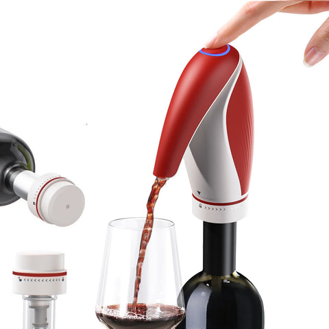 Rechargeable Wine Decanter with Aerator and Preserver