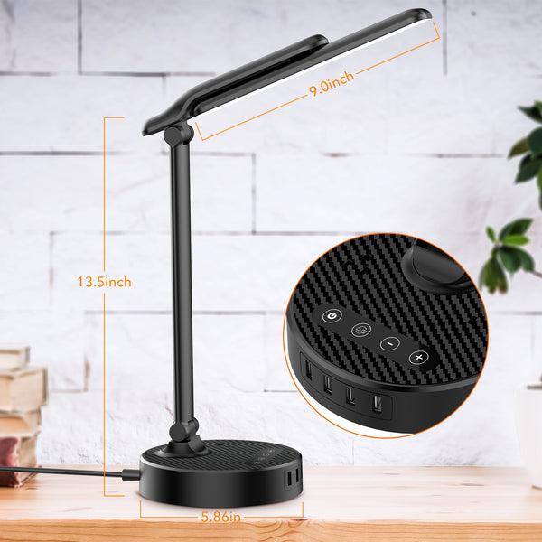 Table Lamp with USB Charger and Outlets, 500pcs
