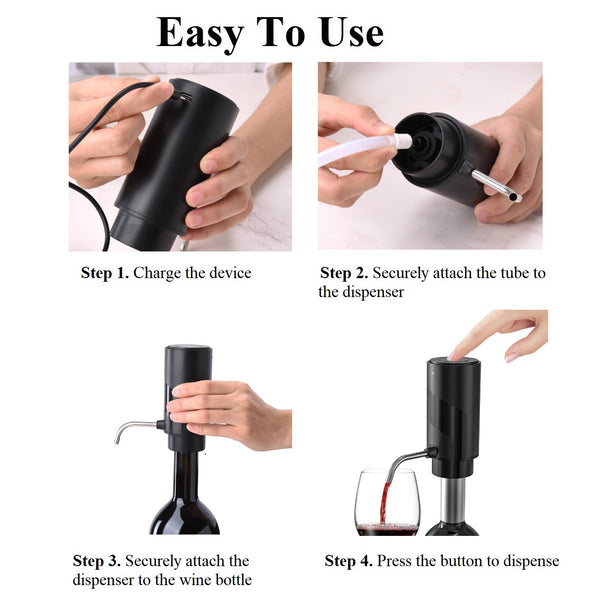 Rechargeable Wine Aerator Decanter, 1000pcs