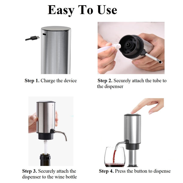 Rechargeable Wine Aerator Decanter