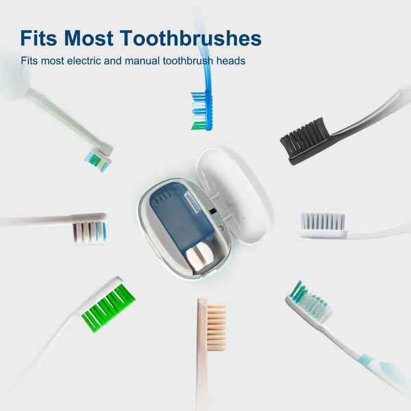 UV Toothbrush Sanitizer Case - White
