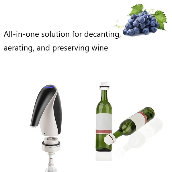 Rechargeable Wine Aerator and Preserver