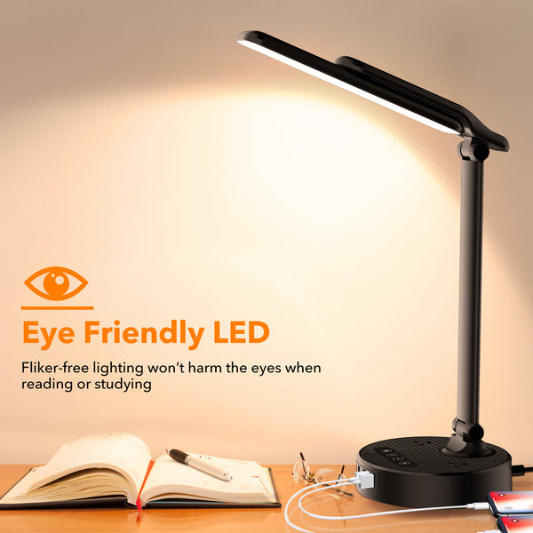 Table Lamp with USB Charger and Outlets, 500pcs