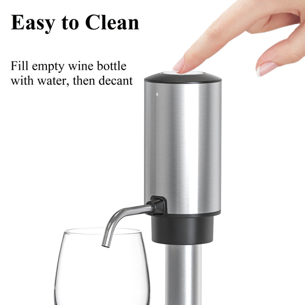 Electric Wine Decanter and Electric Wine Opener, Wine Foil Cutter, and Wine Stopper Vacuum Saver