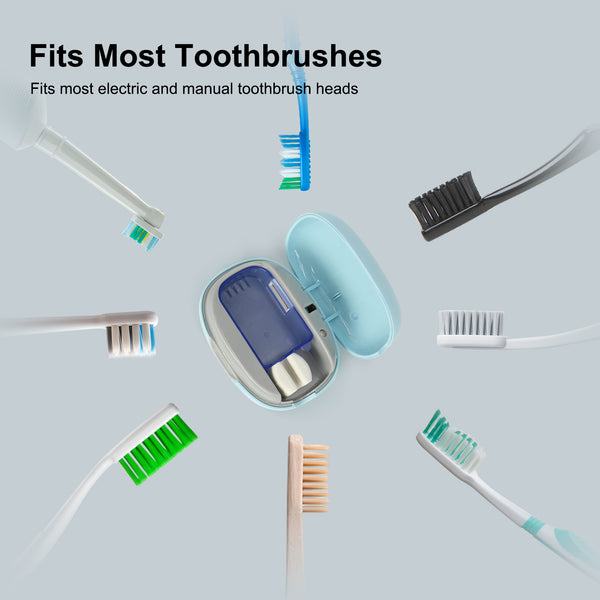 UV Toothbrush Sanitizer Case - Blue