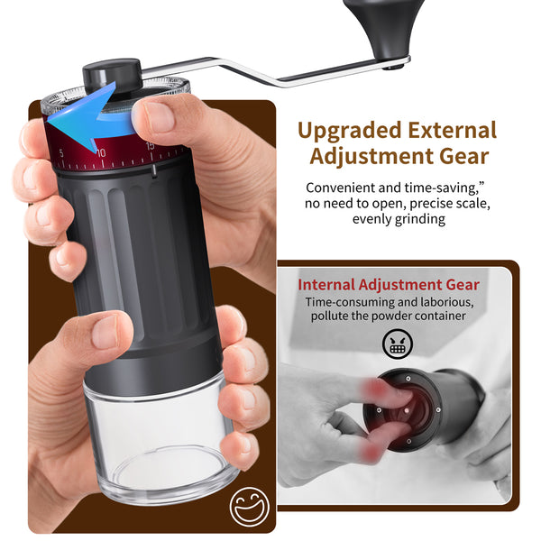 CorporateGiftPro Portable Manual Coffee Bean and Spice Grinder
