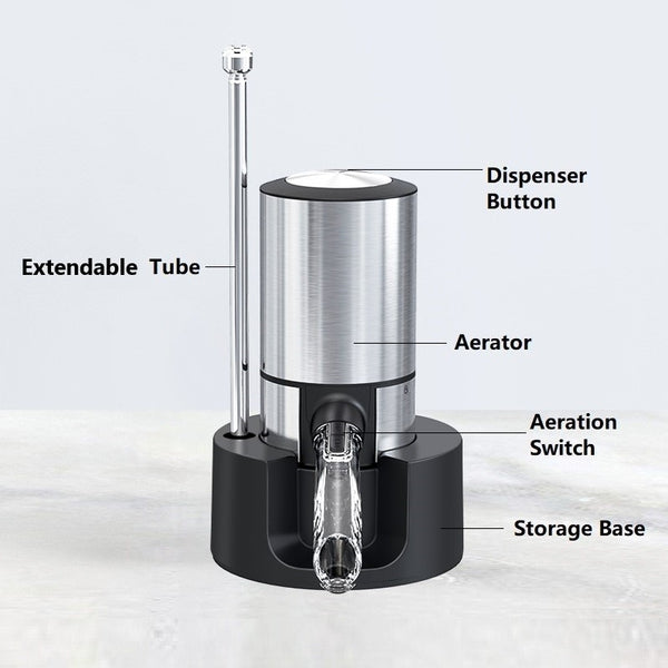 Electric Wine Decanter with Aerator - Battery Operated
