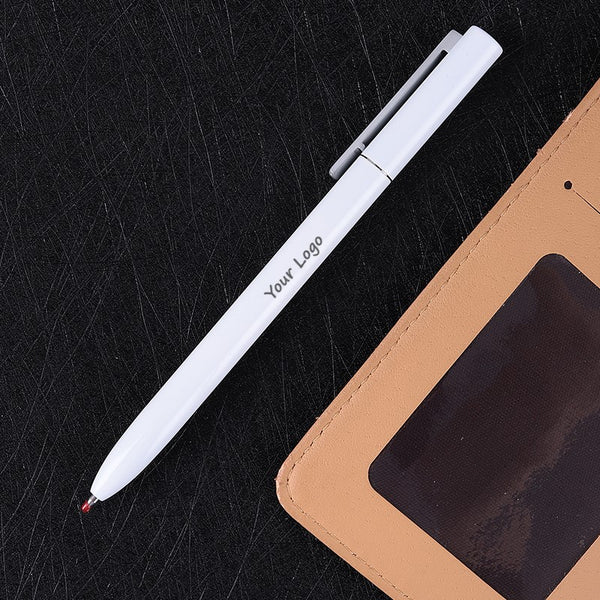 50pcs Ballpoint Pen Medium Nib Fine Point - White