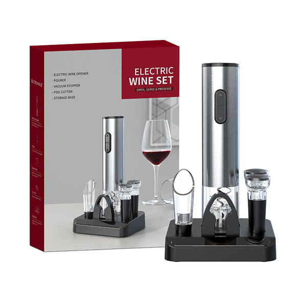 Electric Wine Opener Corkscrew, Foil Cutter, Wine Aerator, 2 Stopper, 1000pcs