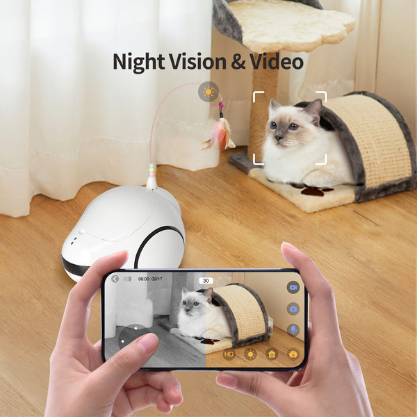 Pumpkii Self-Charging Smart Pet Camera Robot